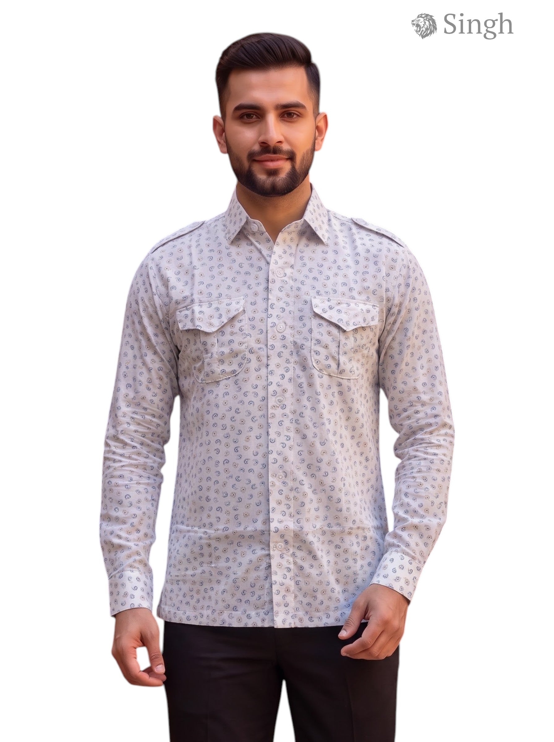 SINGH Hunting Shirts-1308-22 Premium Royal Elegance