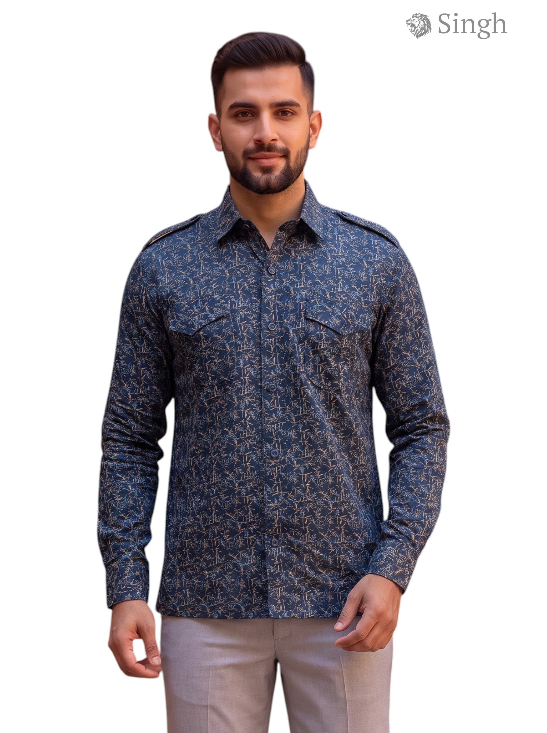 SINGH Hunting Shirts-1308-20 Premium Royal Ethnic Wear