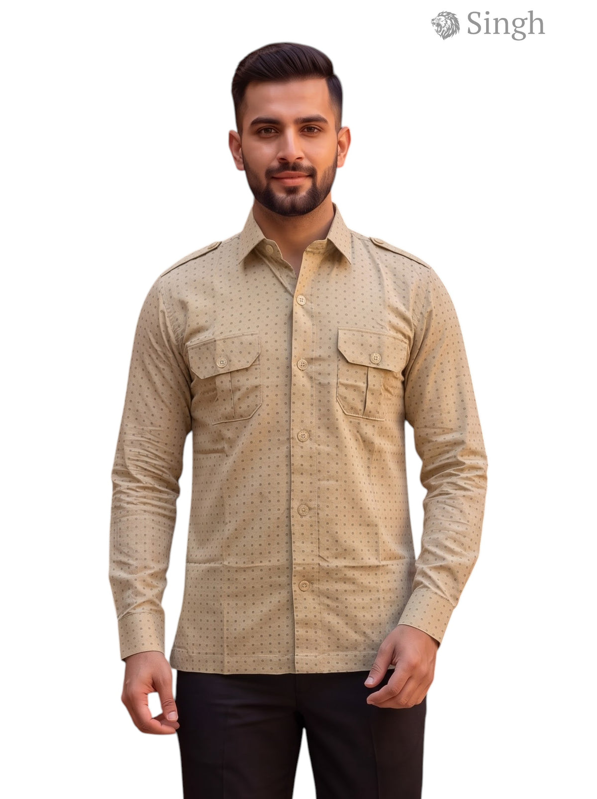 SINGH Luxury Hunting Shirts-1308-55 for Regal Style