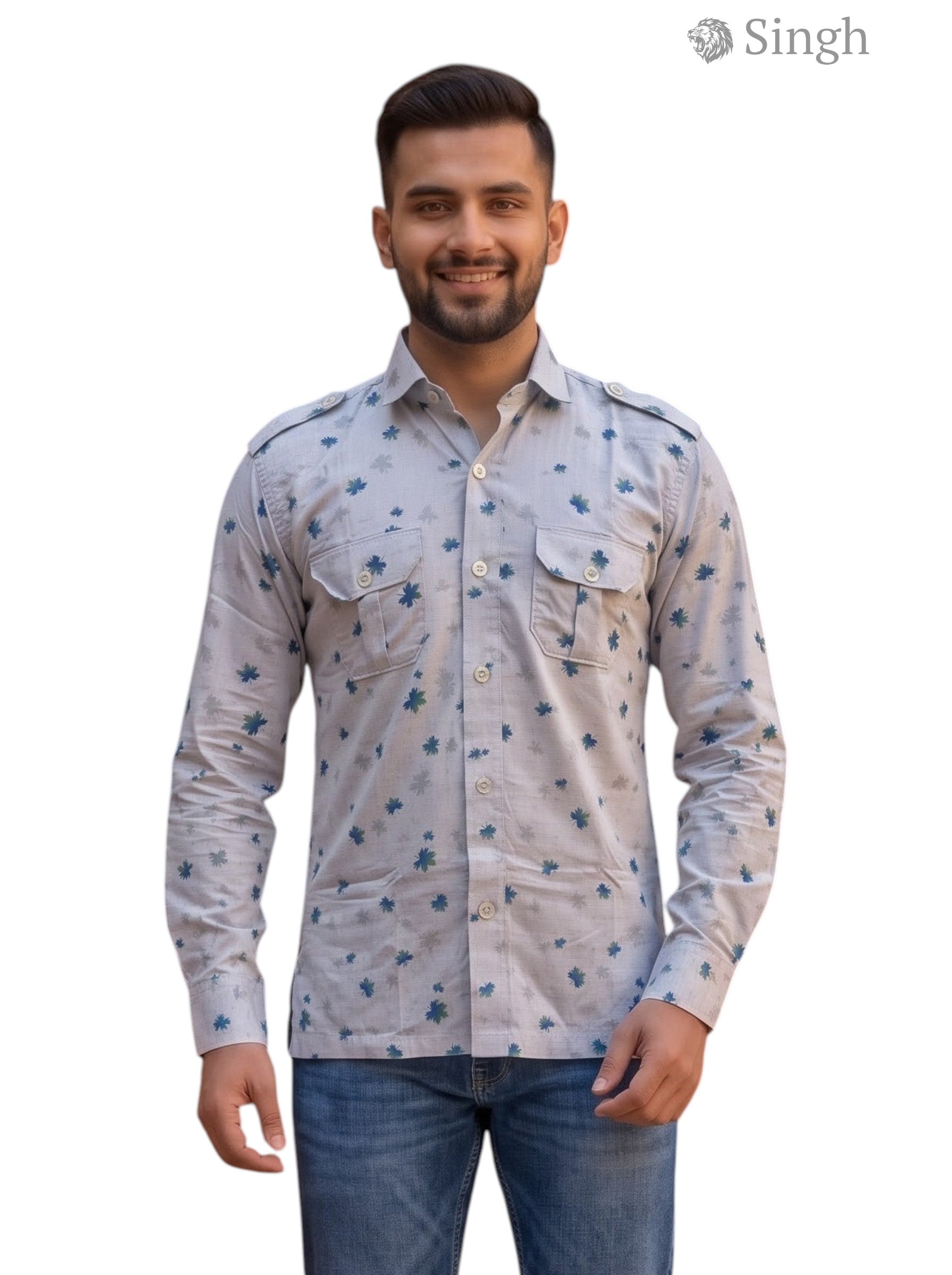 SINGH Luxury Hunting Shirts-1308-53 for Regal Style