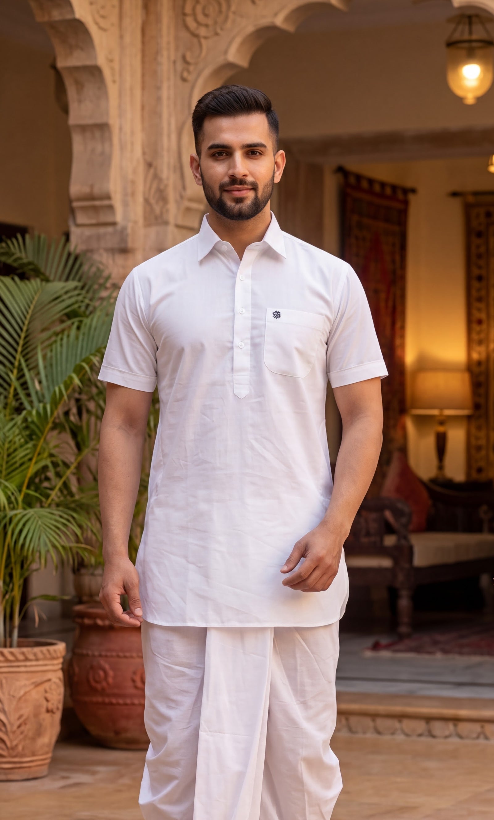 Singh DK HALF-38  Men's Kurta - Regal Wedding Elegance