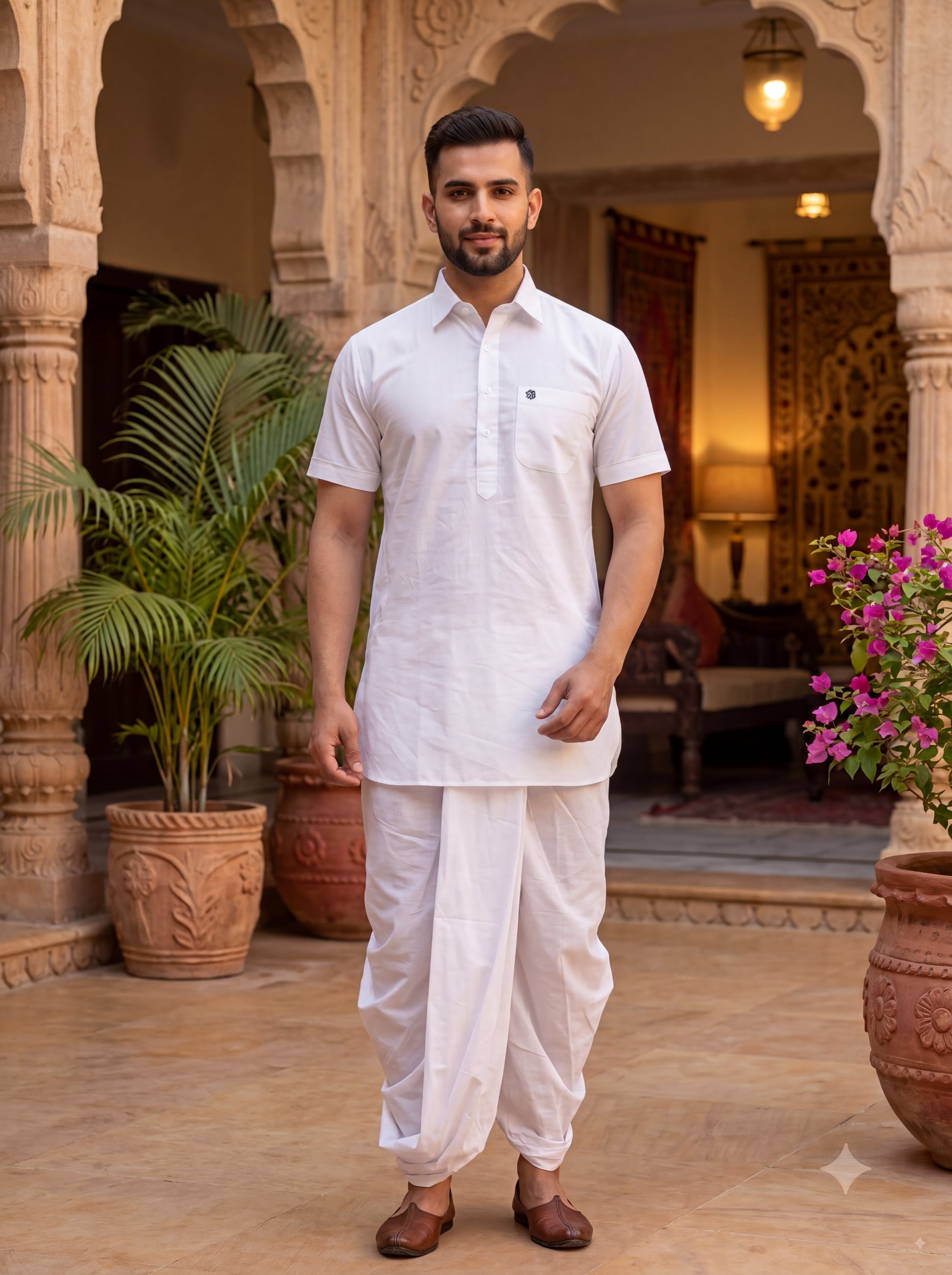 Singh DK HALF-38  Men's Kurta - Regal Wedding Elegance