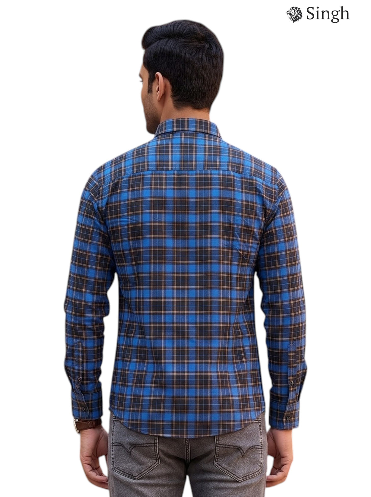 Singh Men's SHIRT(MENS)-15-111-5-L for Regal Elegance