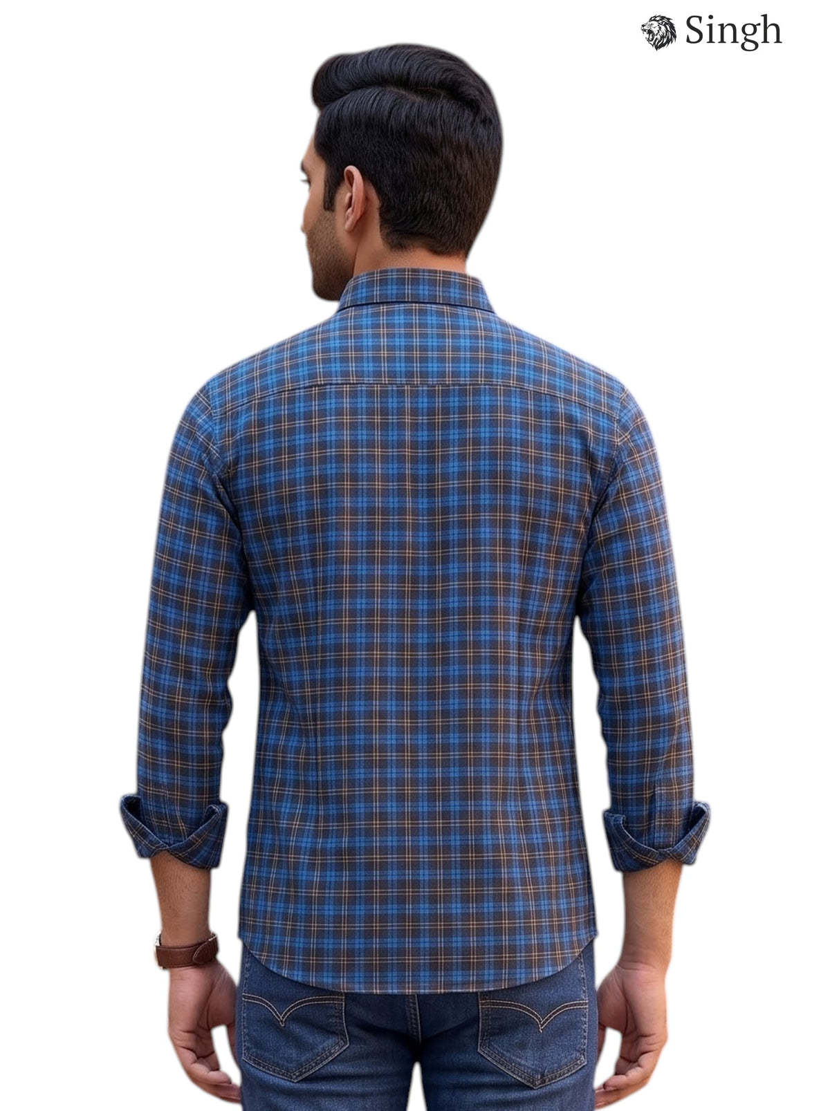 Singh Men's SHIRT(MENS)-15-111-3-L for Regal Elegance