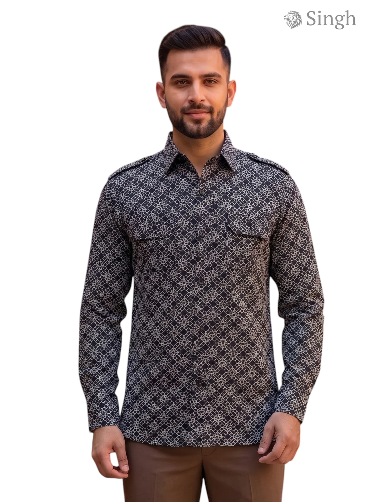 SINGH Luxury Hunting Shirts-1308-65 for Regal Style