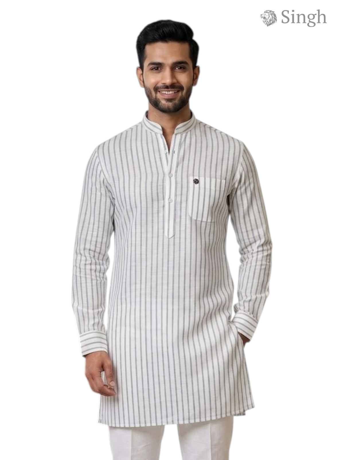 Singh Long Kurta-19-207-10 for Regal Weddings