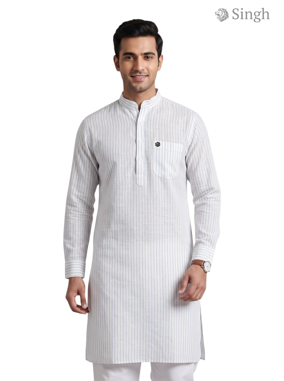 Singh Long Kurta-19-208-2: Premium Royal Ethnic Wear