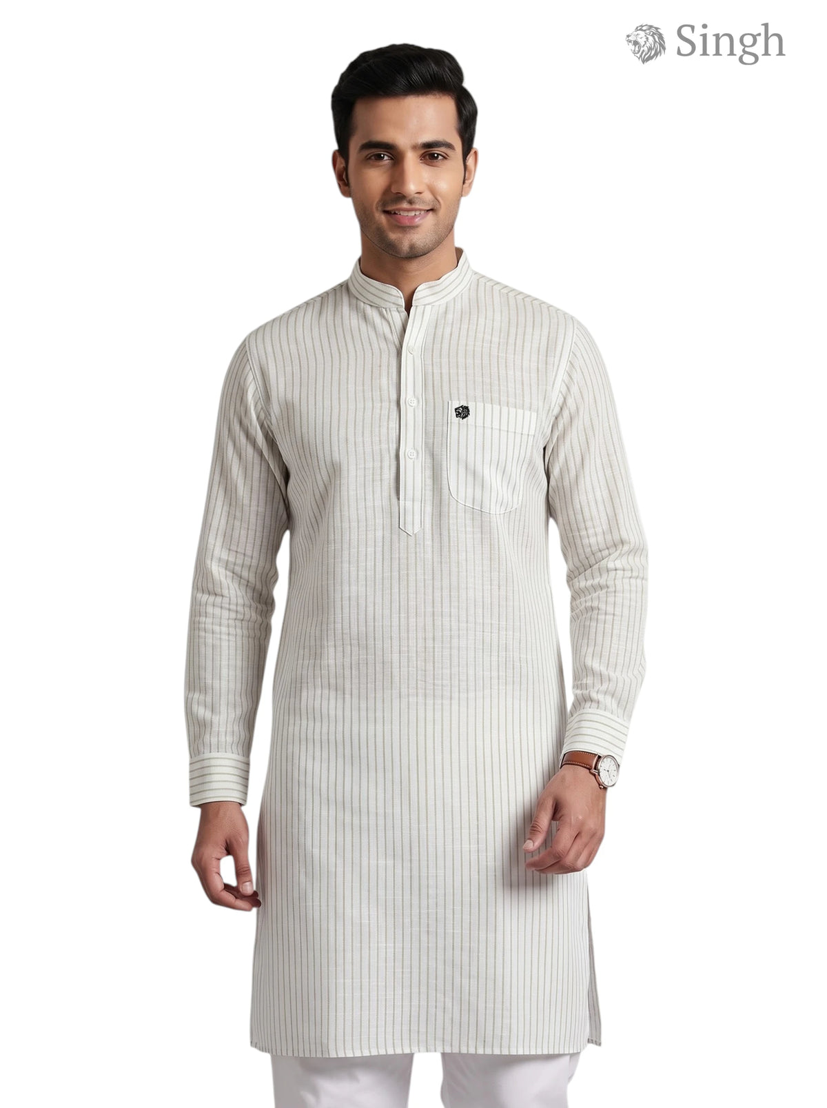 Singh Long Kurta-19-208-2: Premium Royal Ethnic Wear