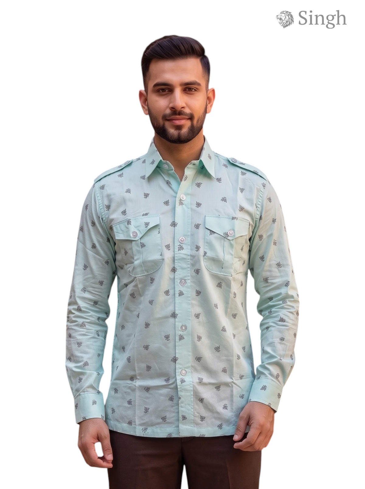SINGH પ્રીમિયમ પુરુષોના શર્ટ્સ (MENS) 2P-1503-1 - રીગલ સ્ટાઇલ