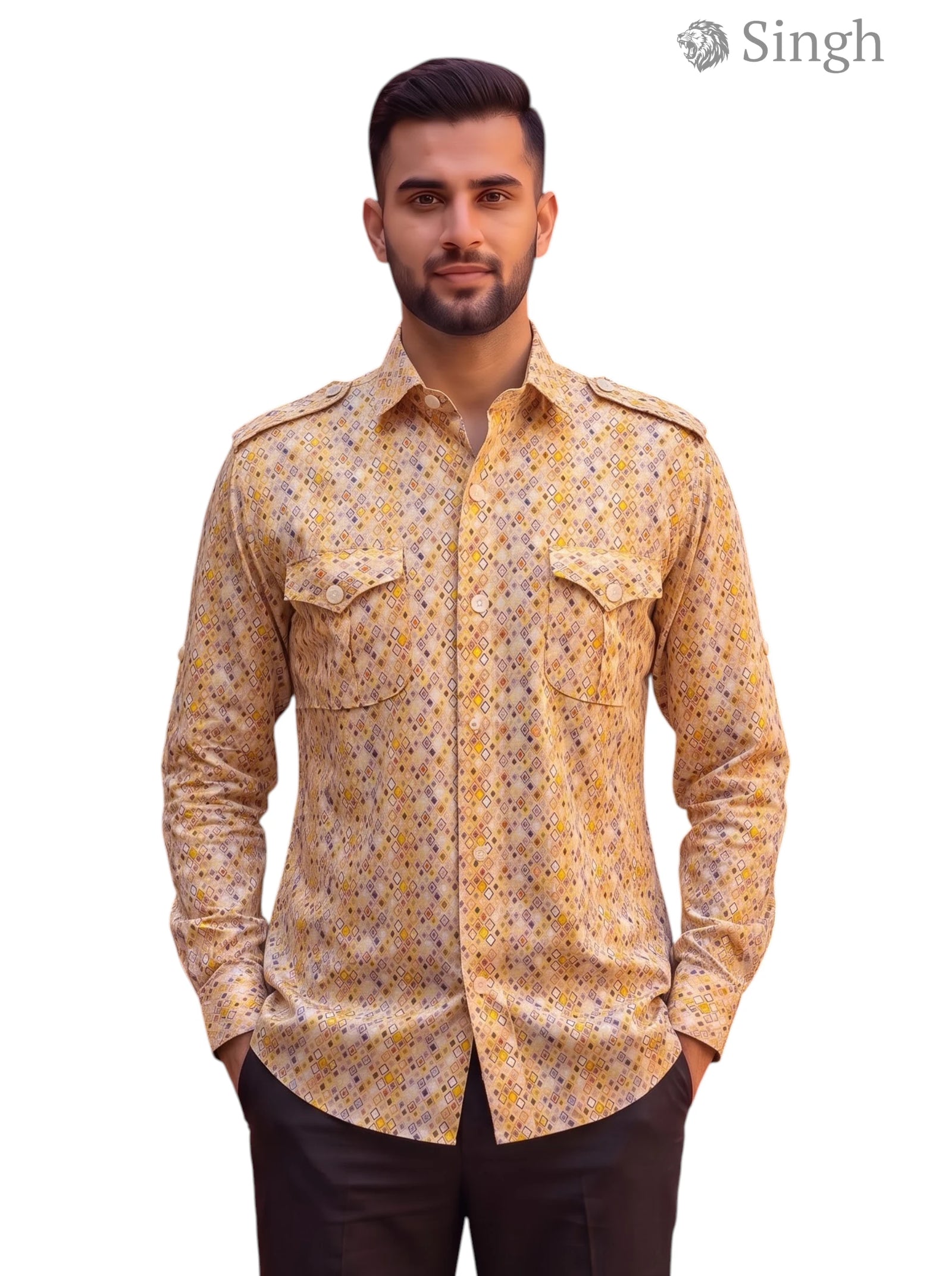 SINGH Premium Hunting Shirts(Mens)-1306-4