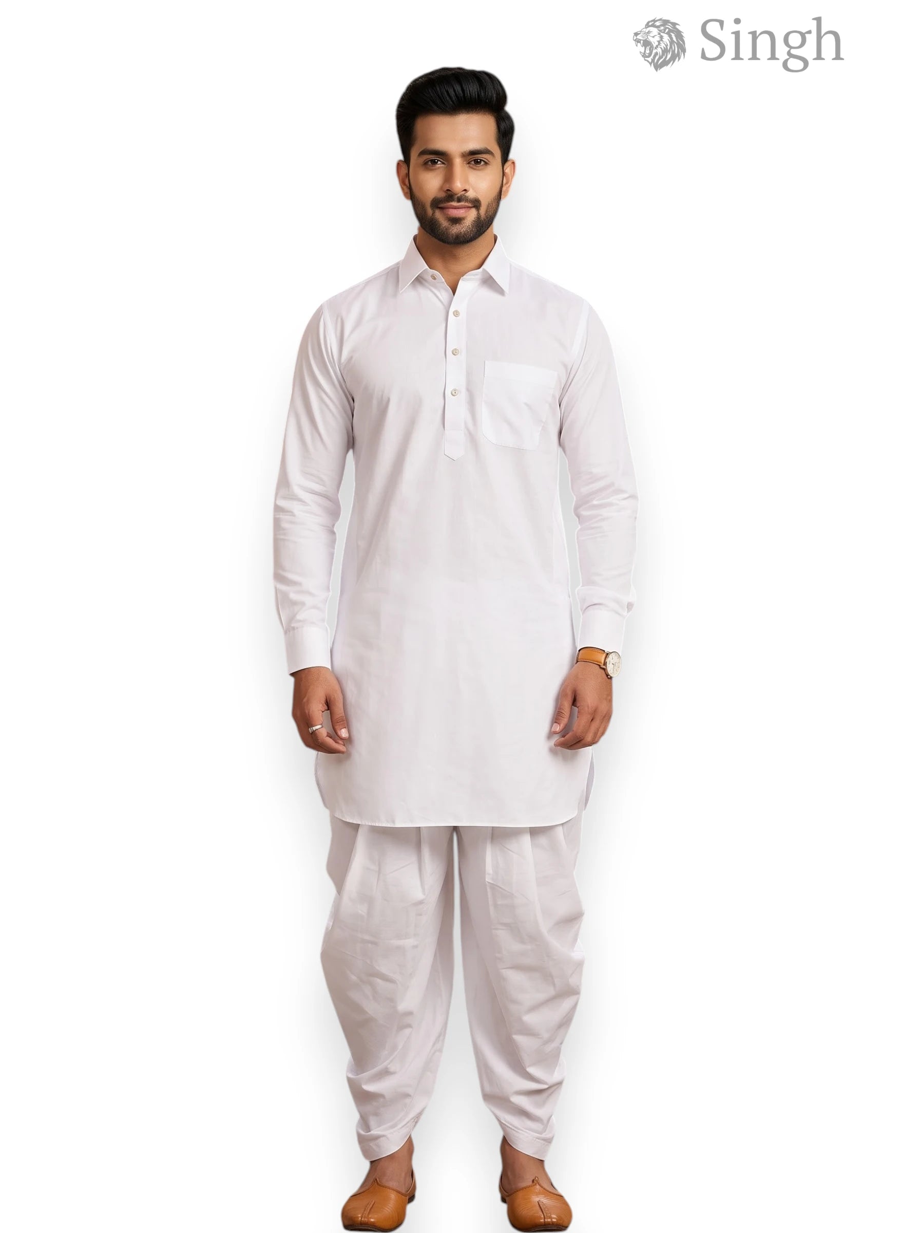 Singh Men's Dhoti Gol-15-02 Regal Wedding Elegance