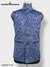 Men's designer koti jacket in blue with intricate patterns and a stylish collar for elegant occasions