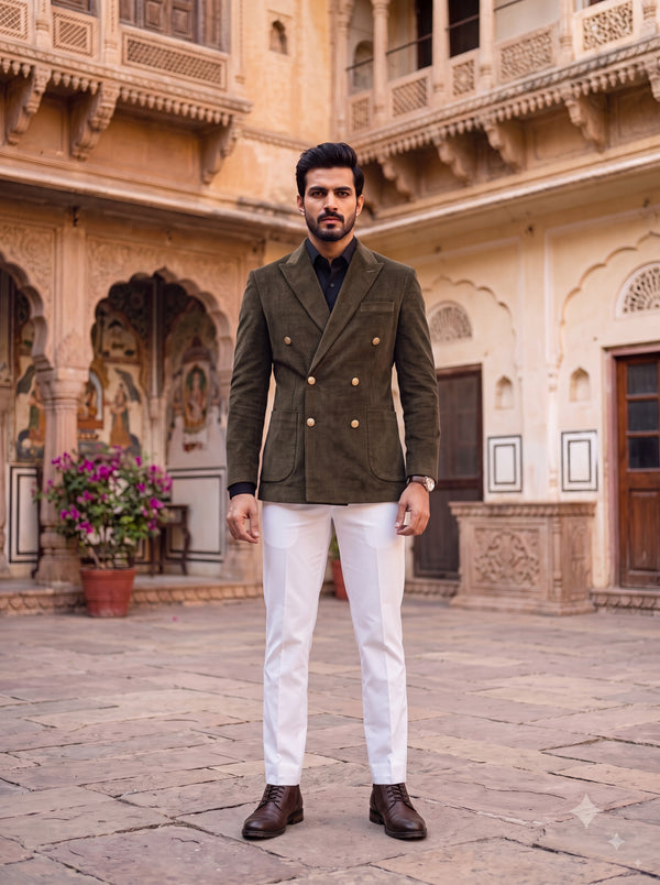 DOUBLE BREASTED BLAZER(MEN'S)