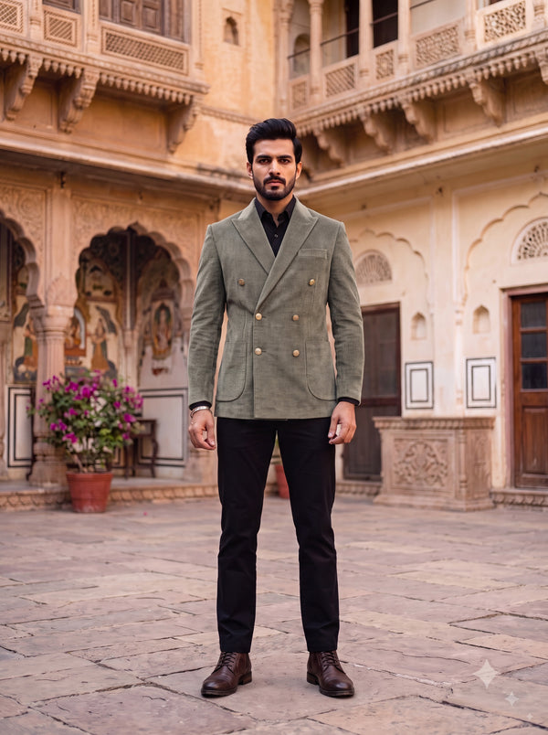 DOUBLE BREASTED BLAZER(MEN'S)