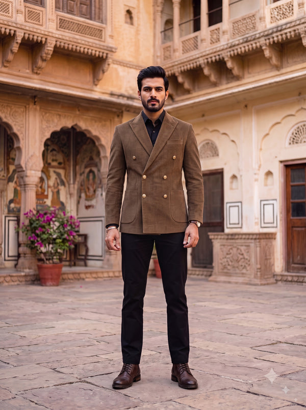 DOUBLE BREASTED BLAZER(MEN'S)