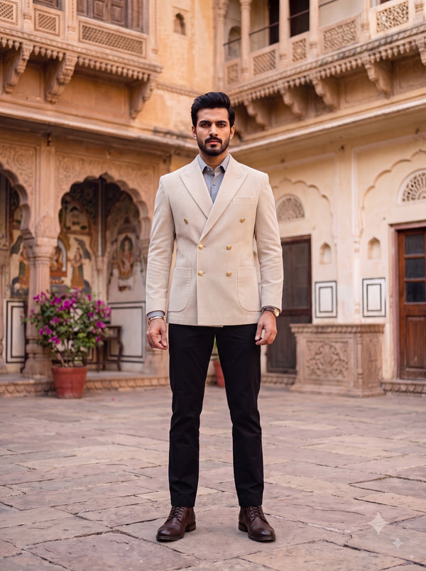 DOUBLE BREASTED BLAZER(MEN'S)