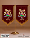 Jadeja Logo – Royal Flag for Wedding & Home Decoration