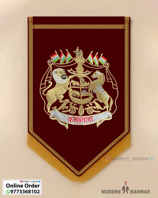 Kachhwaha Logo – Royal Flag for Wedding & Home Decoration