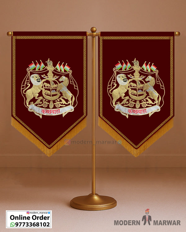 Kachhwaha Logo – Royal Flag for Wedding & Home Decoration