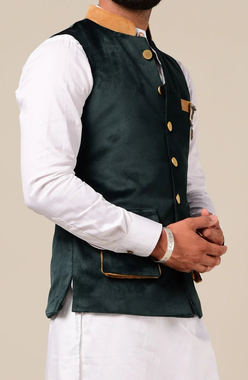 Men Kurta Pajama And Waistcoat, Modi Jacket