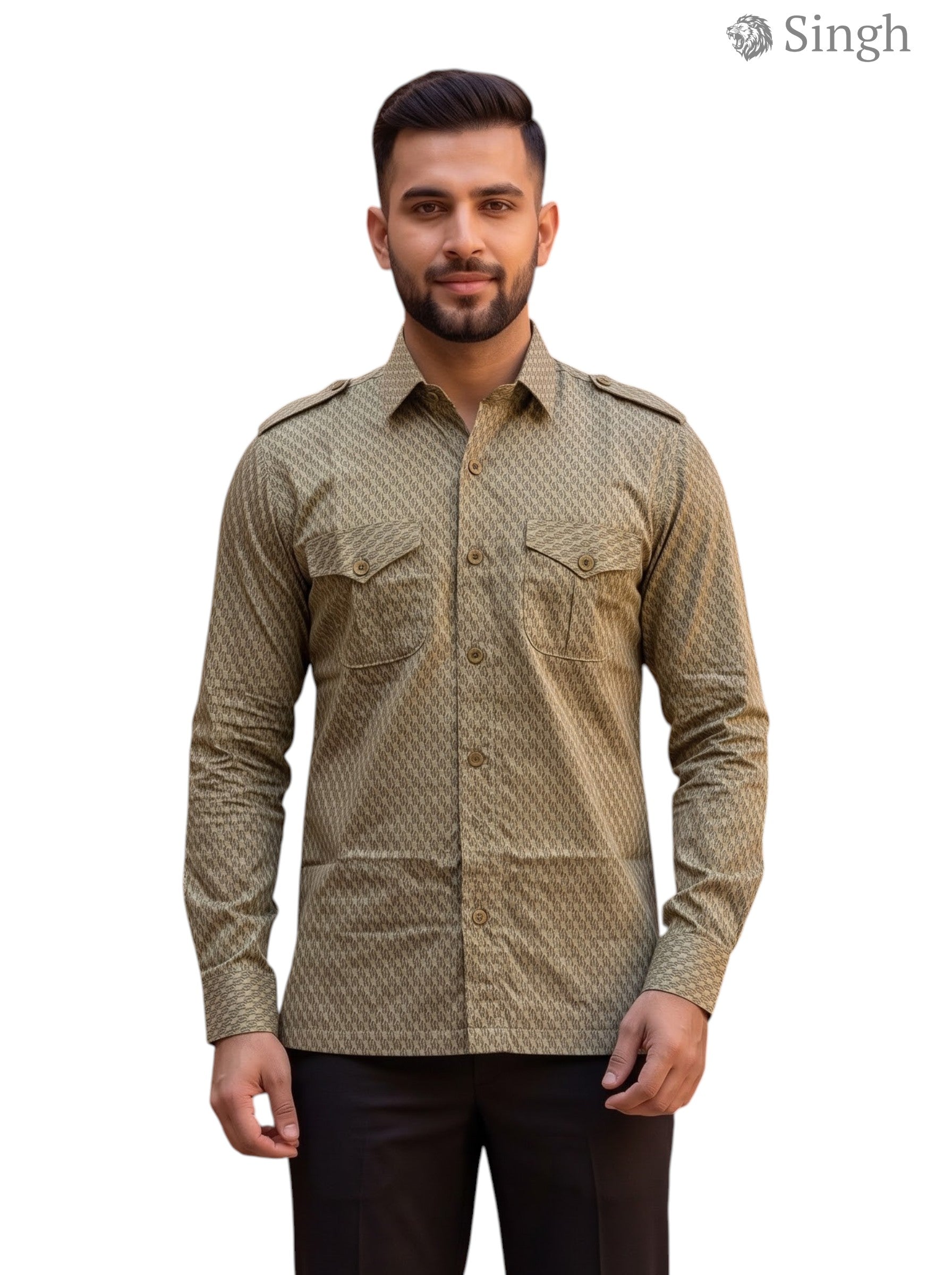 SINGH Hunting Shirts-1308-34 Luxury Royal Ethnic Wear
