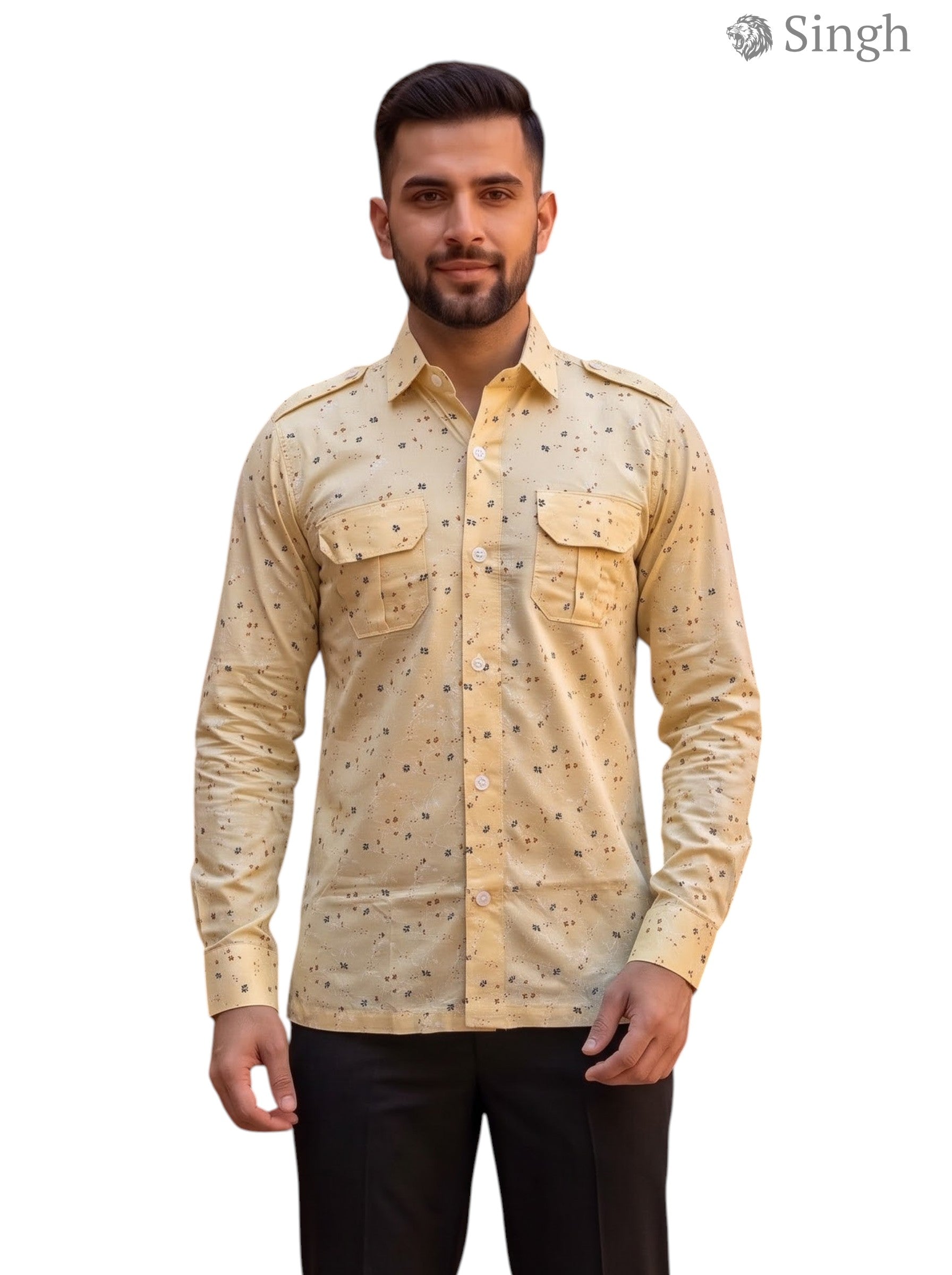 SINGH Hunting Shirts-1308-49 Luxury Royal Ethnic Wear