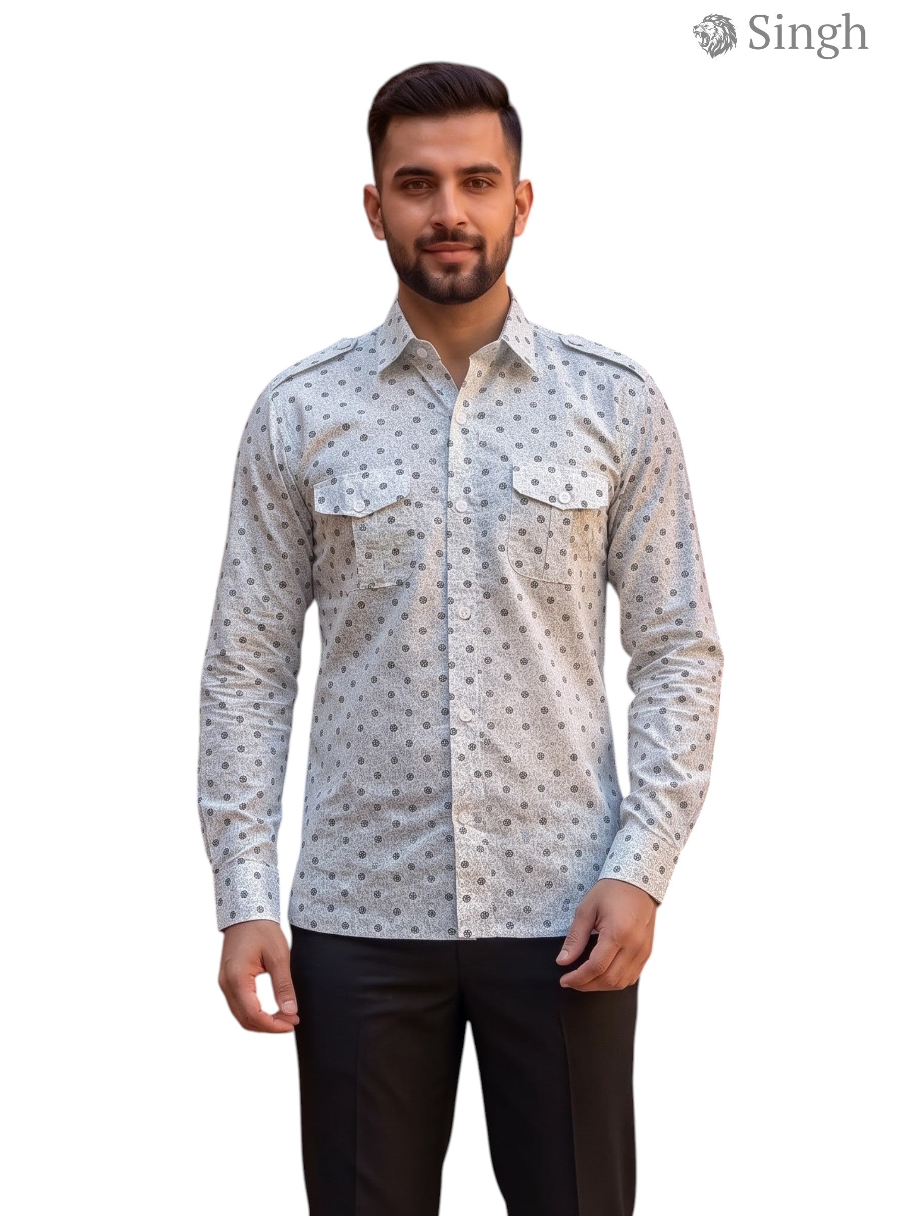 SINGH Hunting Shirts-1308-48 Luxury Royal Ethnic Wear
