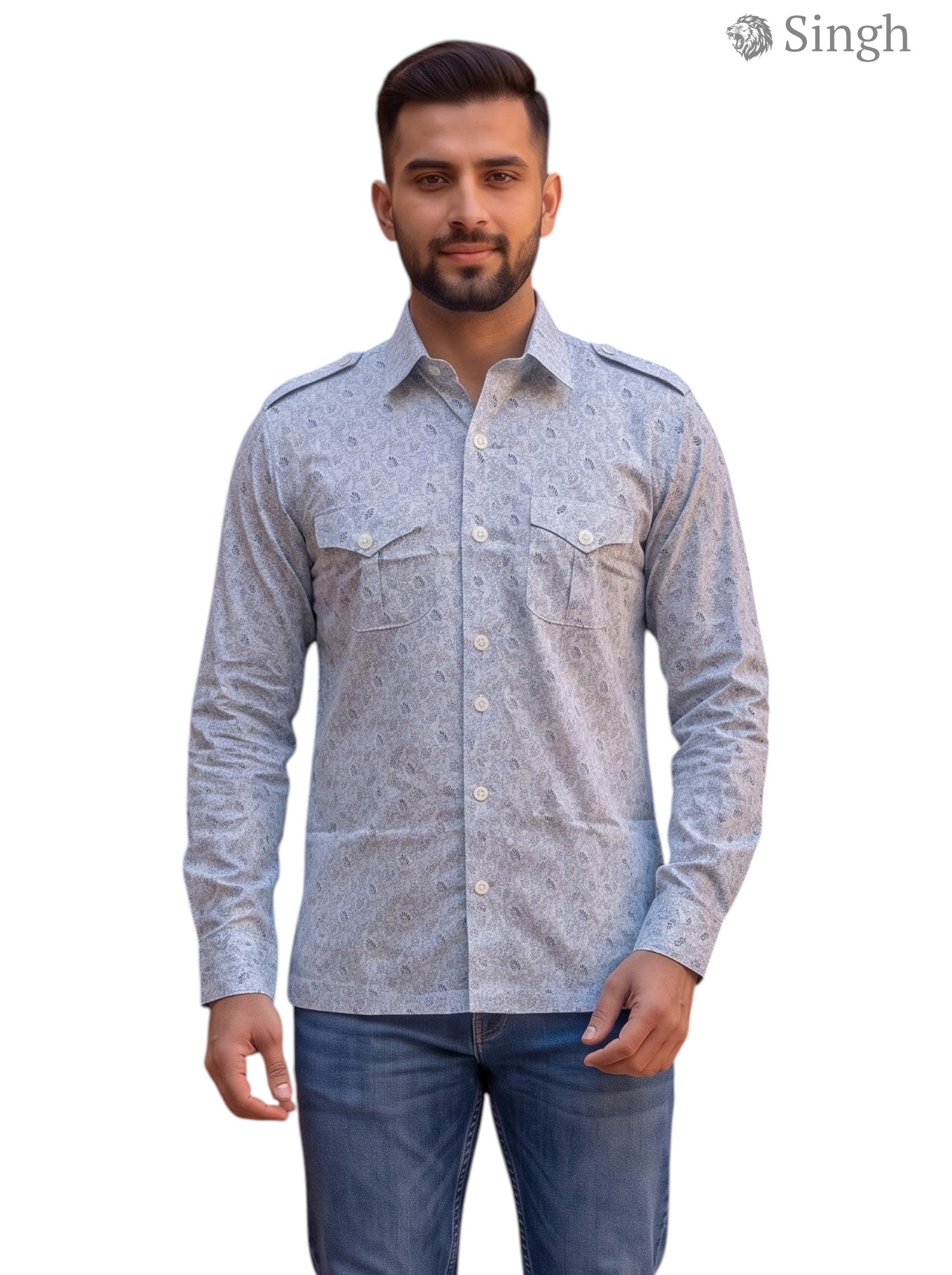 SINGH Hunting Shirts-1308-47 Luxury Royal Ethnic Wear
