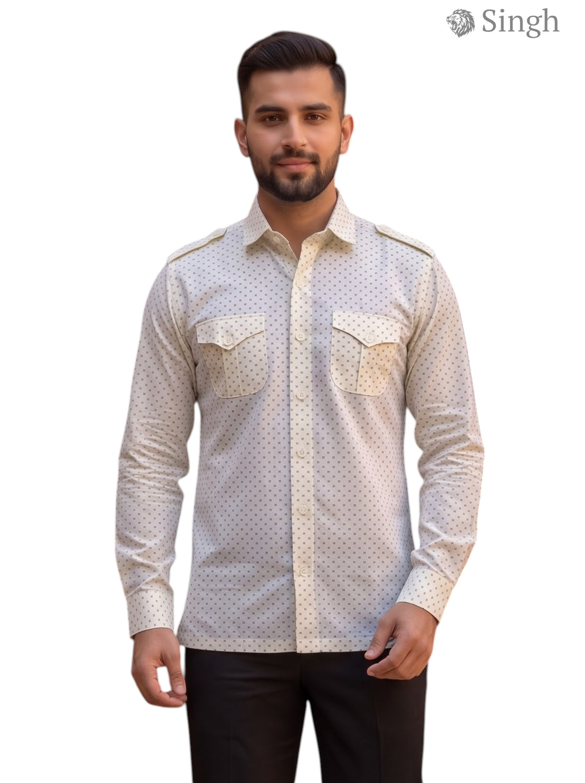 SINGH Luxury Hunting Shirts-1308-56 for Regal Style