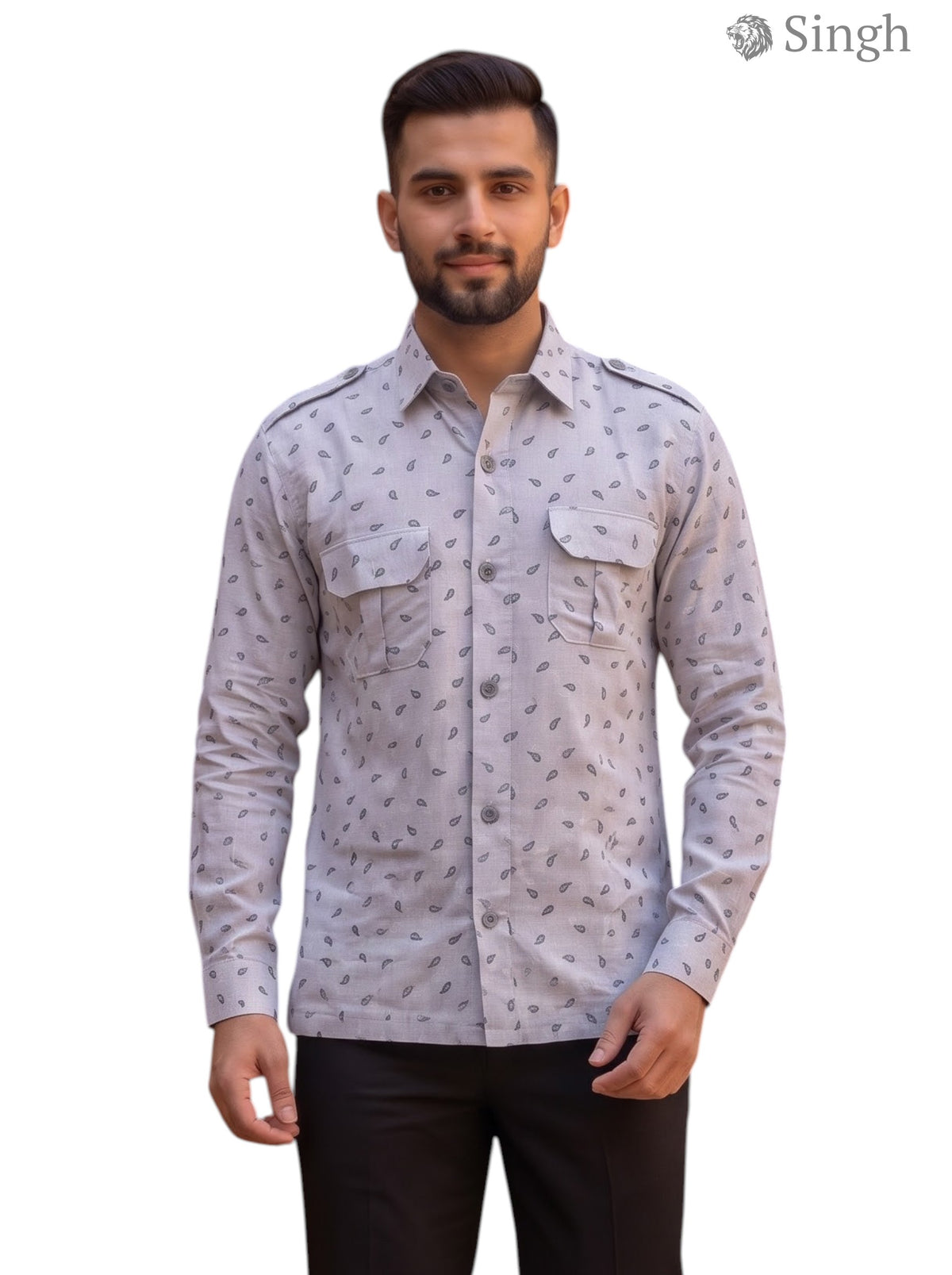 SINGH Luxury Hunting Shirts-1308-51 for Regal Style