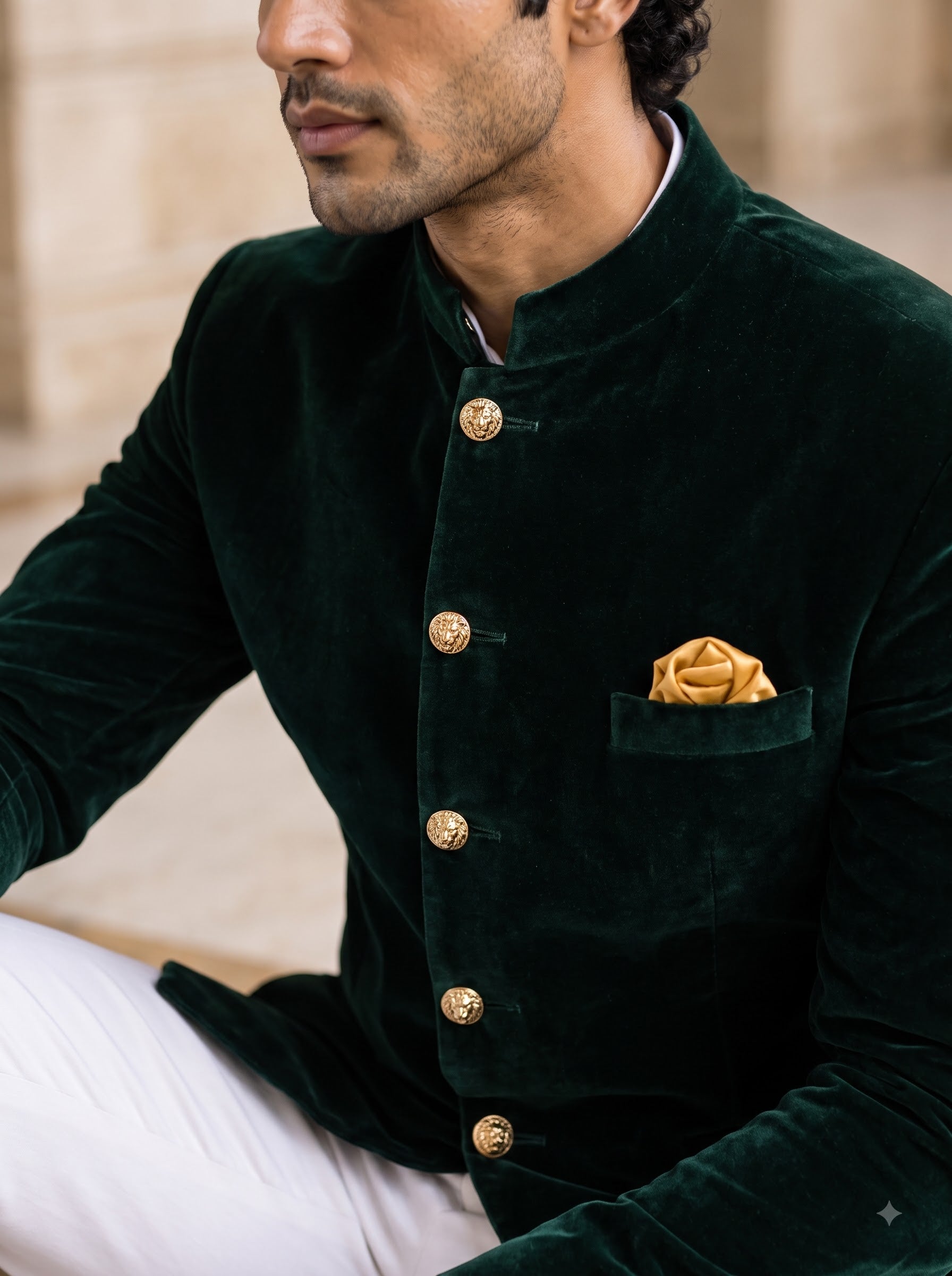 HARD VELVET JODHPURI SUIT 1234