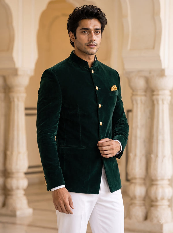 HARD VELVET JODHPURI SUIT 1234