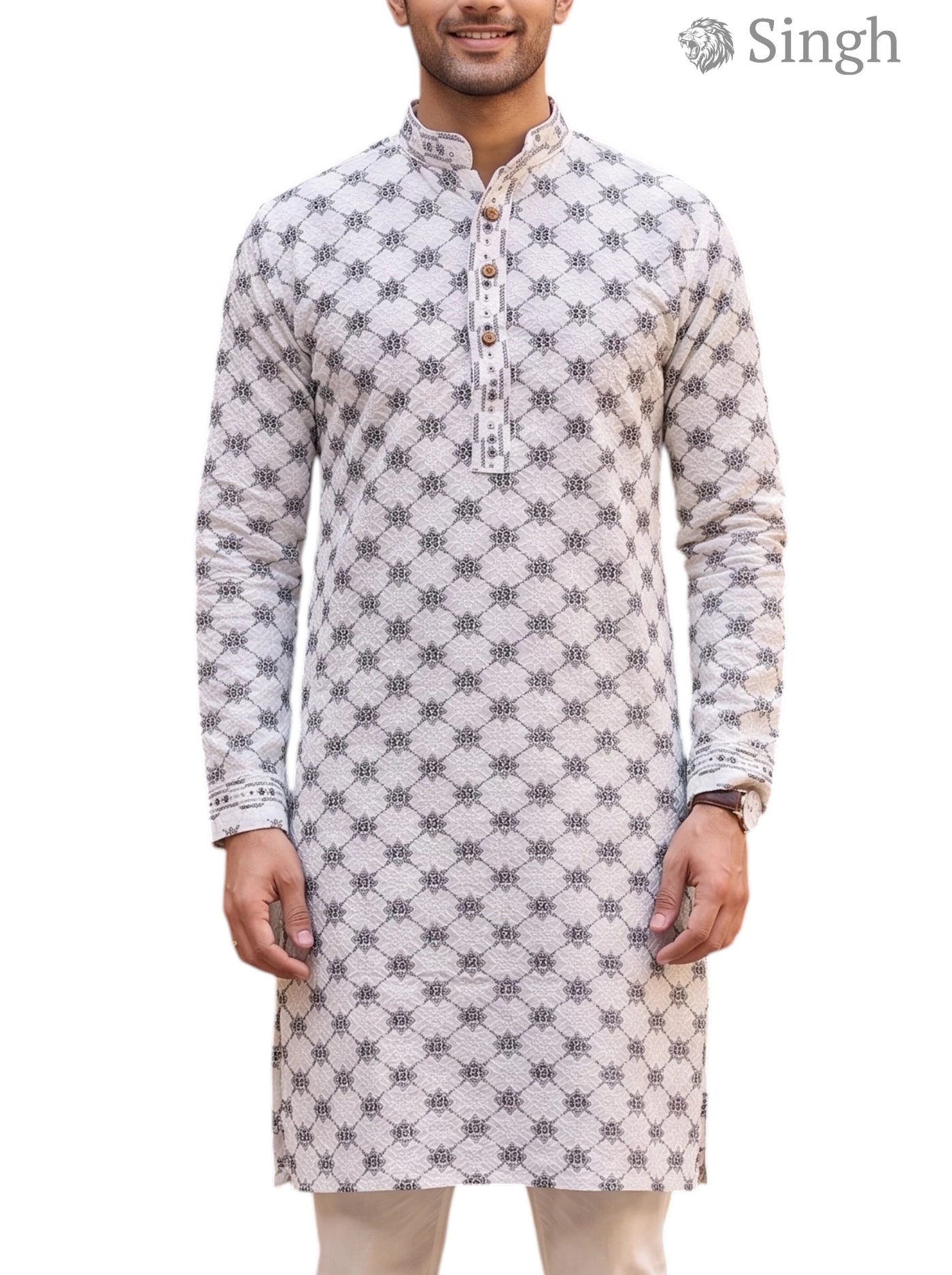 Singh Long Kurta-19-201-1 Men's Kurta for Royal Occasions