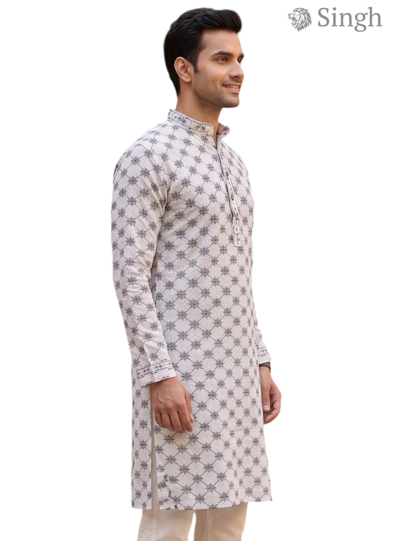 Singh Long Kurta-19-201-1 Men's Kurta for Royal Occasions