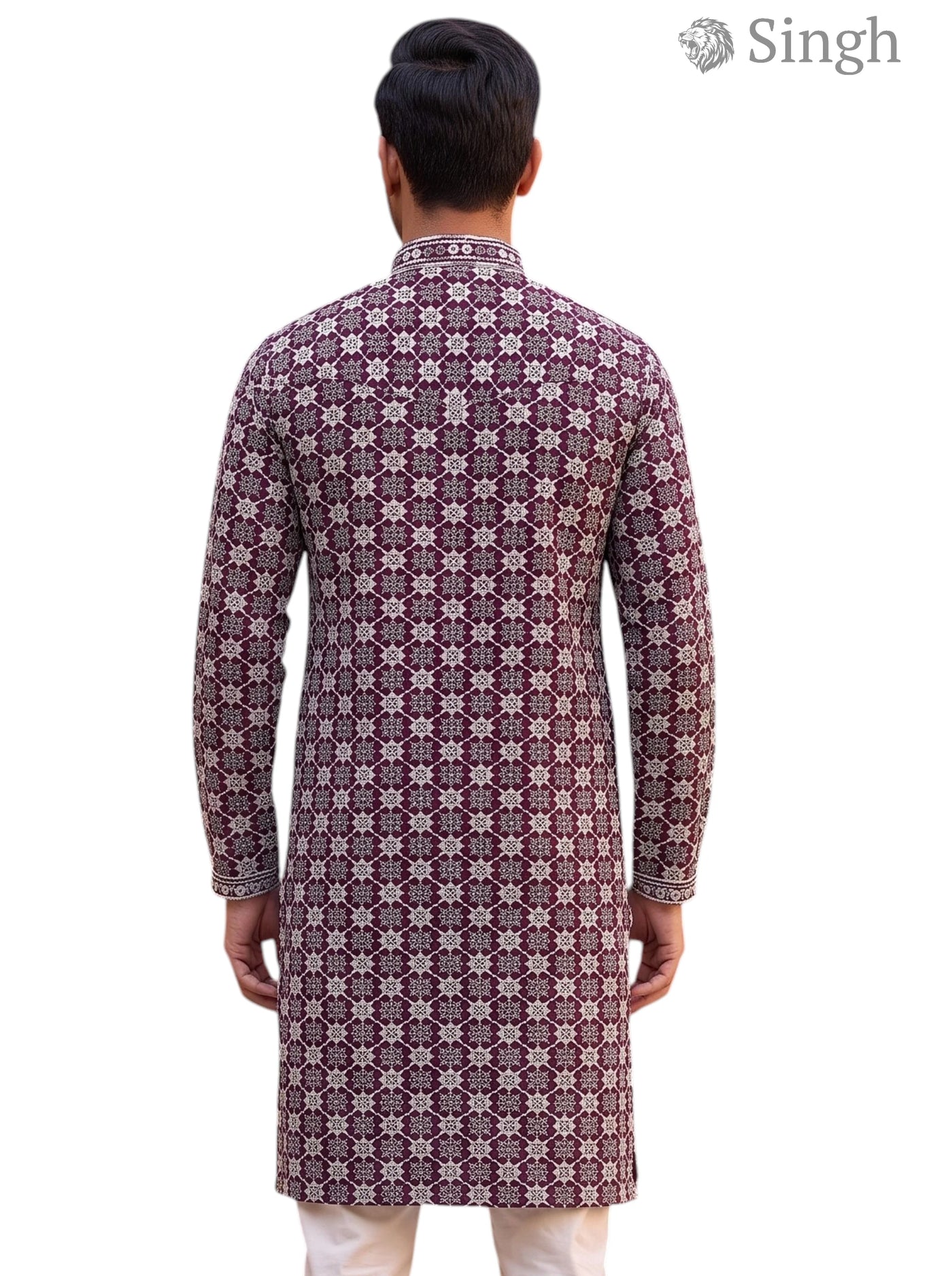 Singh Long Kurta-19-201-1 Men's Kurta for Royal Occasions