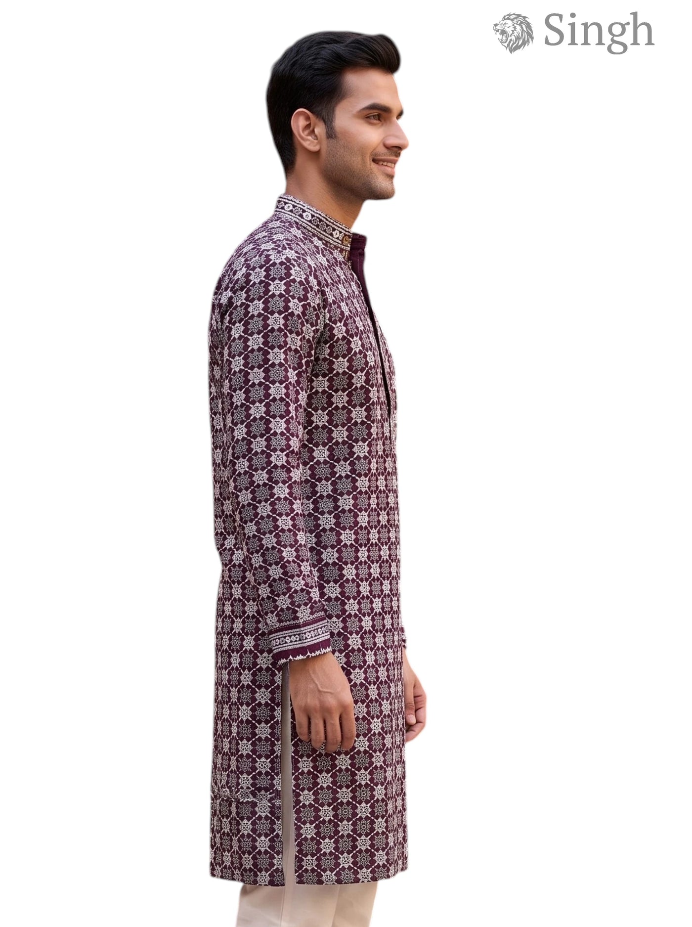 Singh Long Kurta-19-201-1 Men's Kurta for Royal Occasions