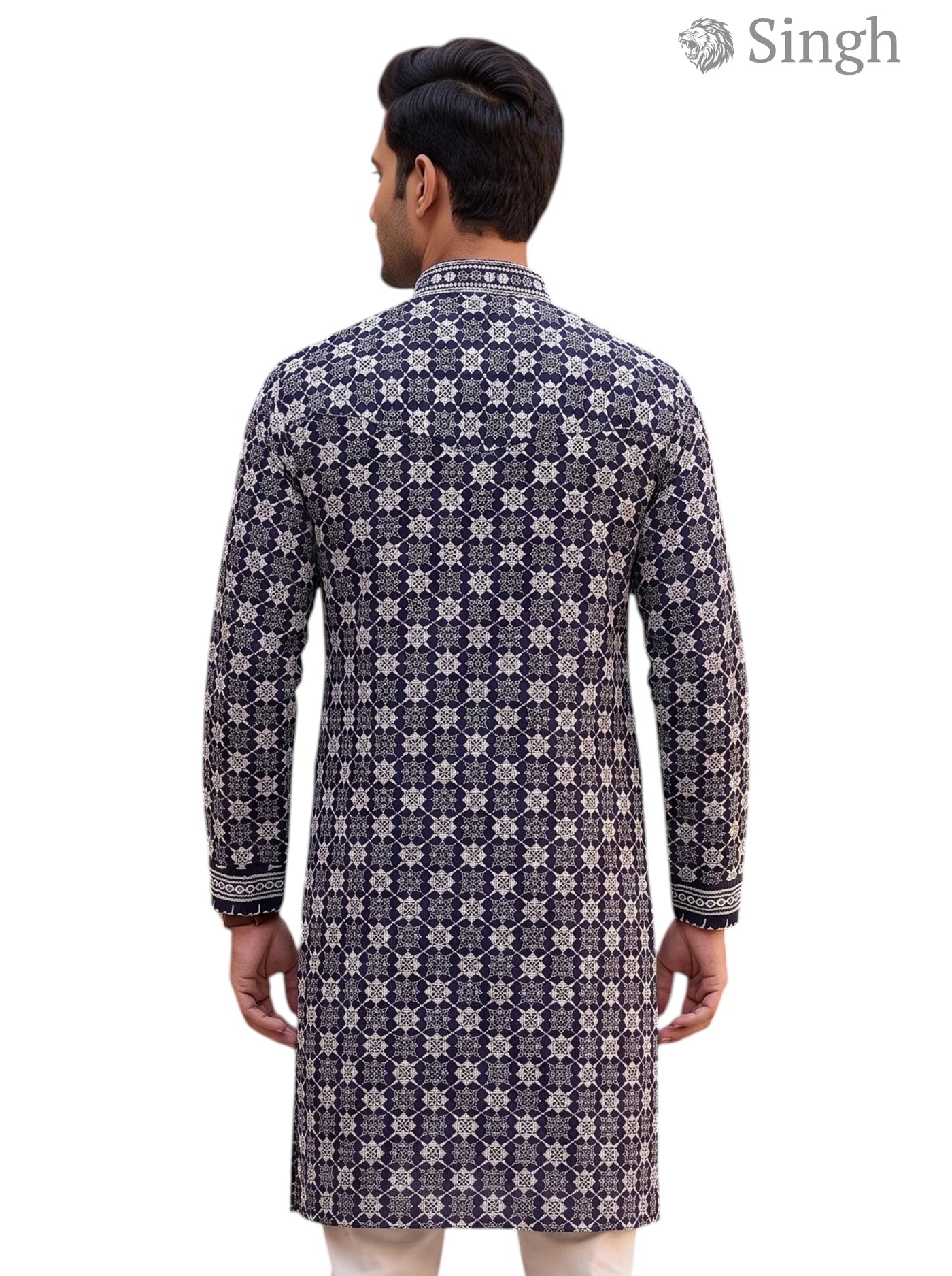 Singh Long Kurta-19-201-1 Men's Kurta for Royal Occasions