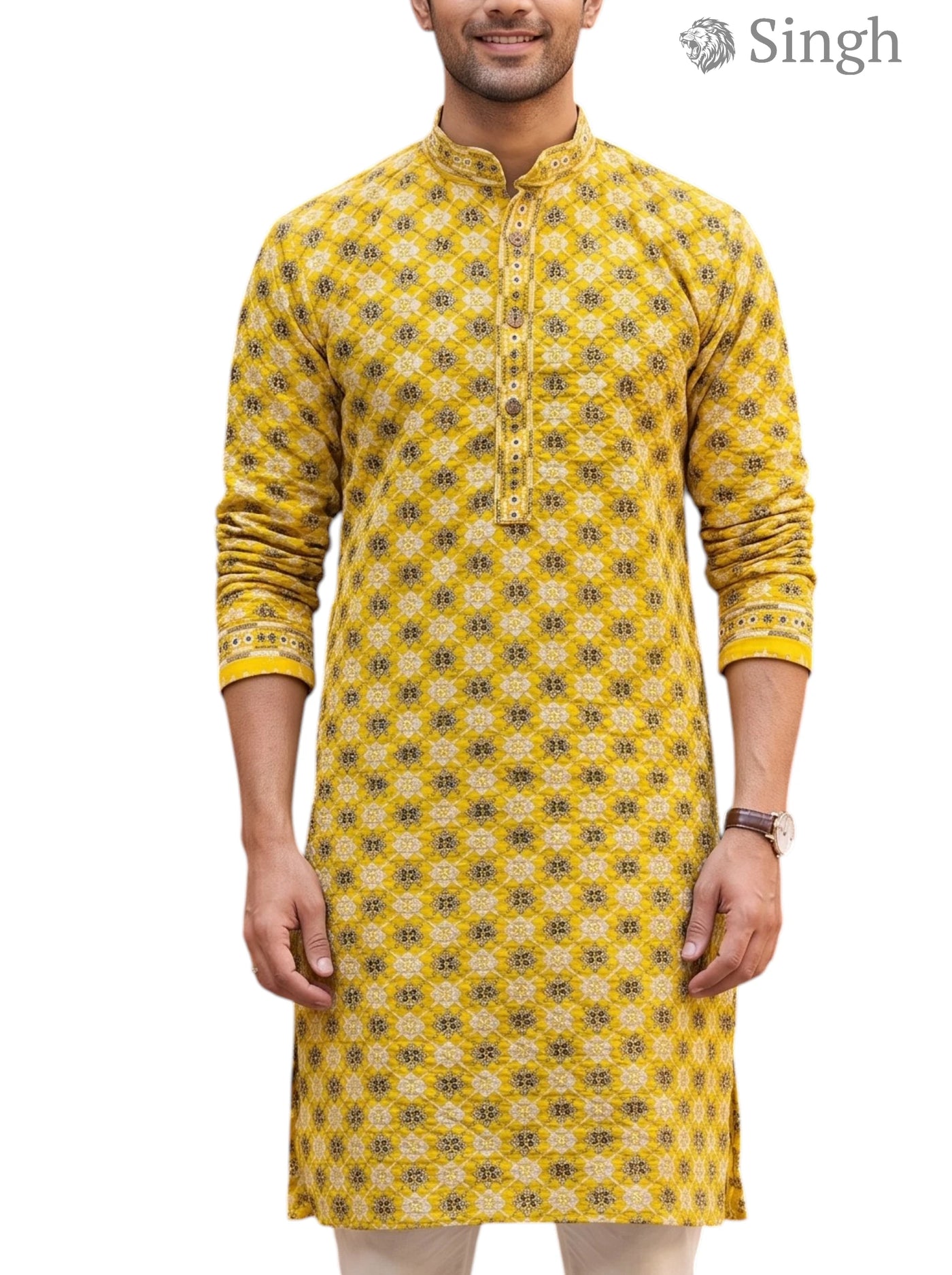 Singh Long Kurta-19-201-1 Men's Kurta for Royal Occasions