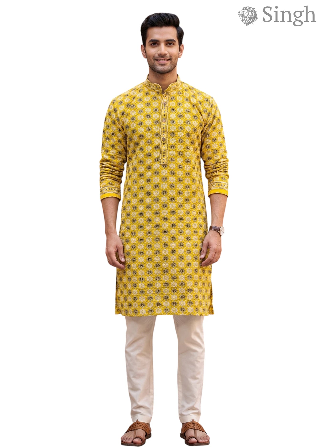 Singh Long Kurta-19-201-1 Men's Kurta for Royal Occasions