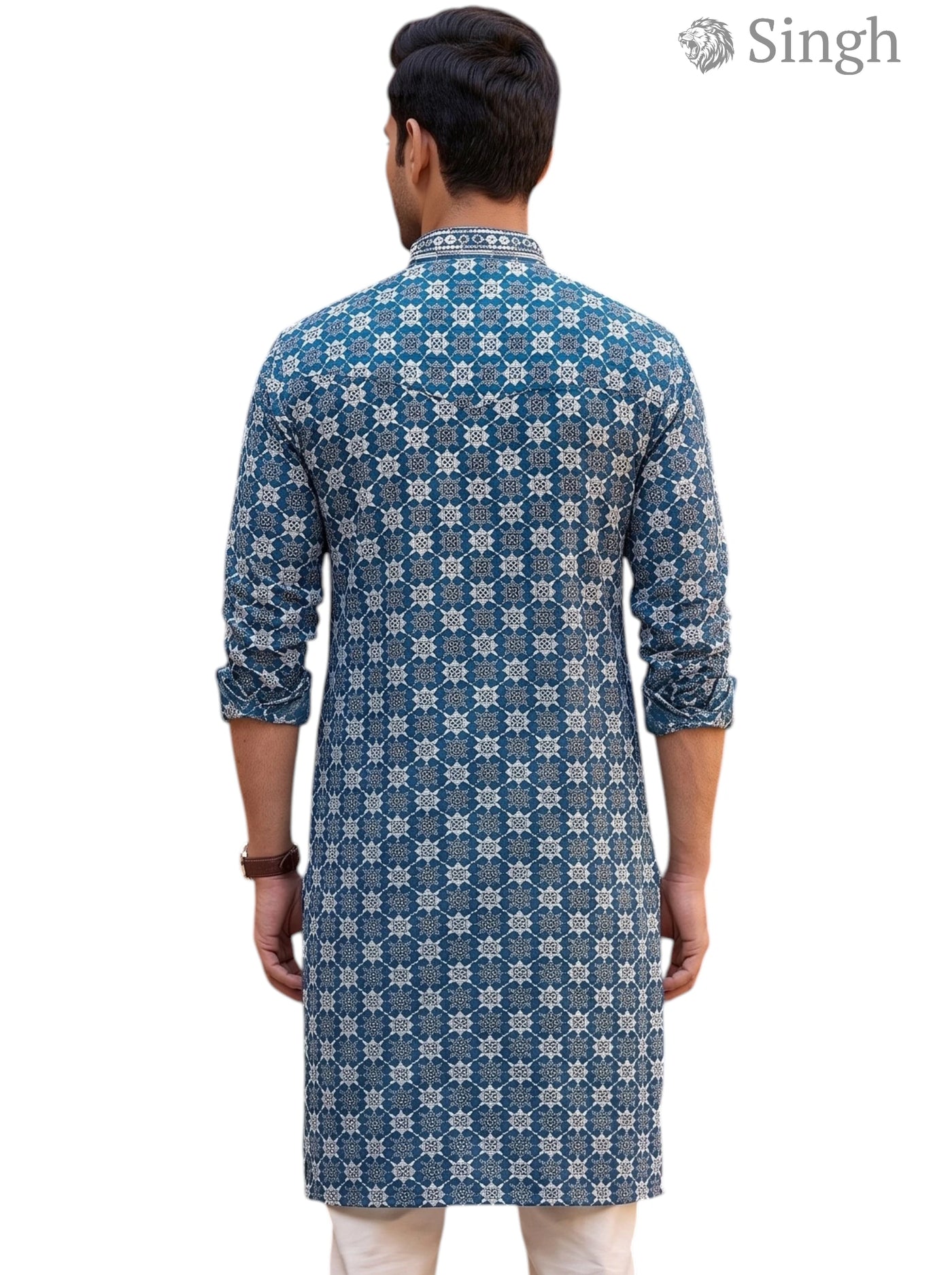 Singh Long Kurta-19-201-1 Men's Kurta for Royal Occasions
