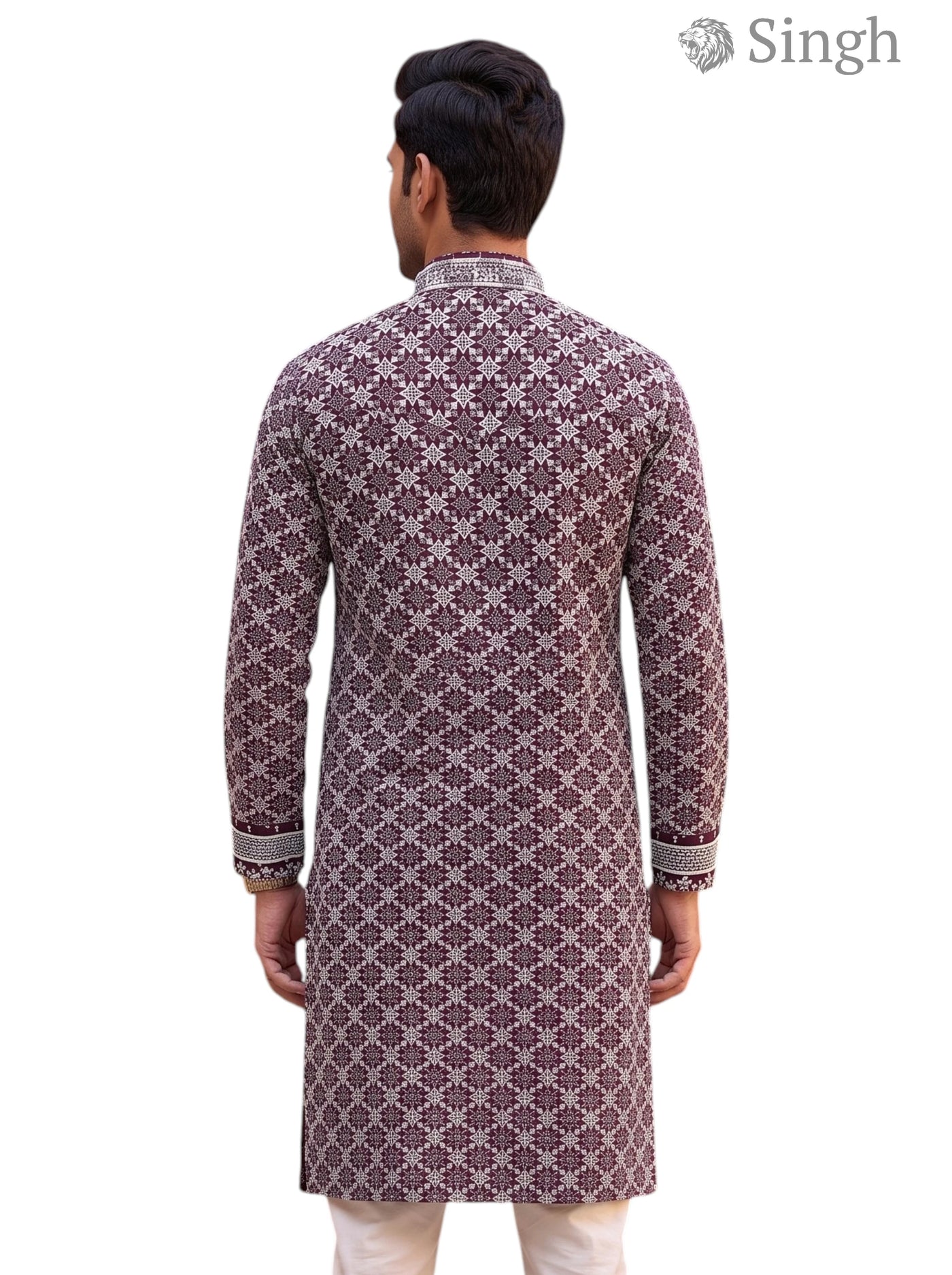 Singh Long Kurta-19-202-4 Men's Kurta for Royal Occasions