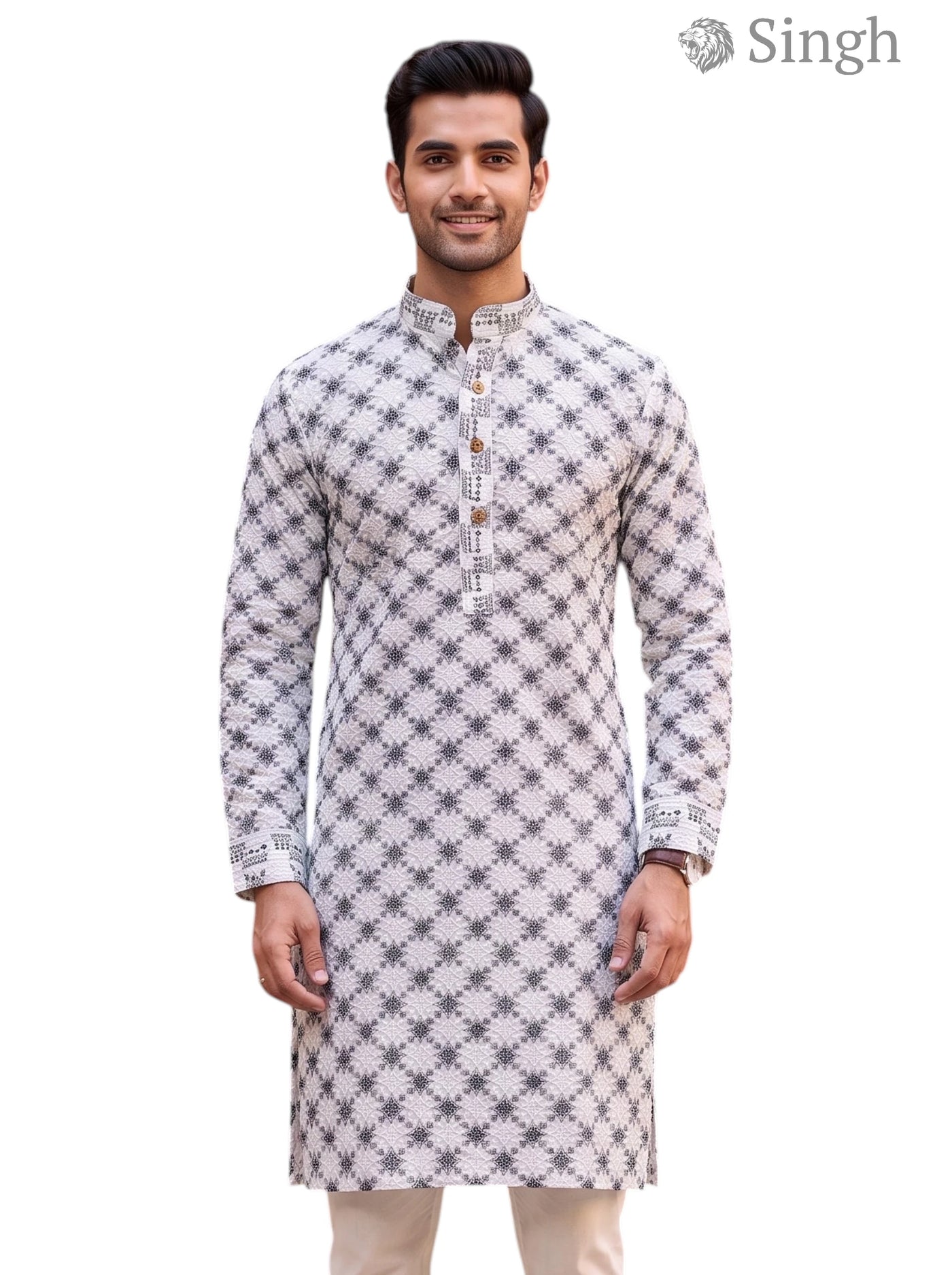 Singh Long Kurta-19-202-4 Men's Kurta for Royal Occasions