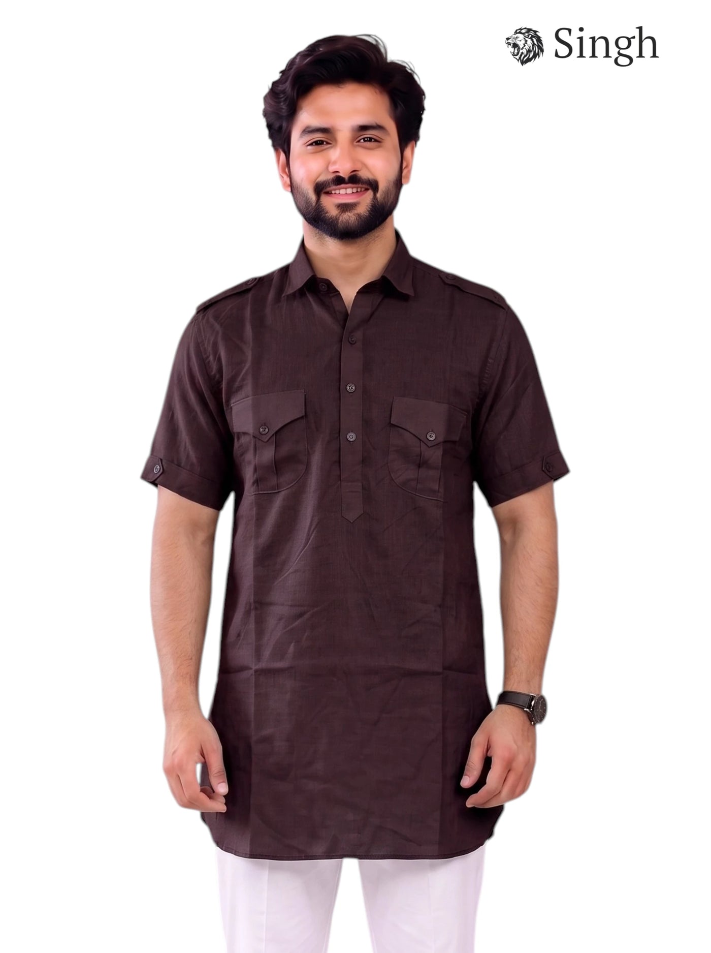 Singh JK HALF-10-101-3 Men's Kurta for Royal Occasions