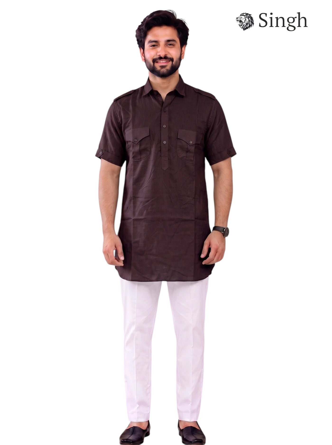 Singh JK HALF-10-101-3 Men's Kurta for Royal Occasions