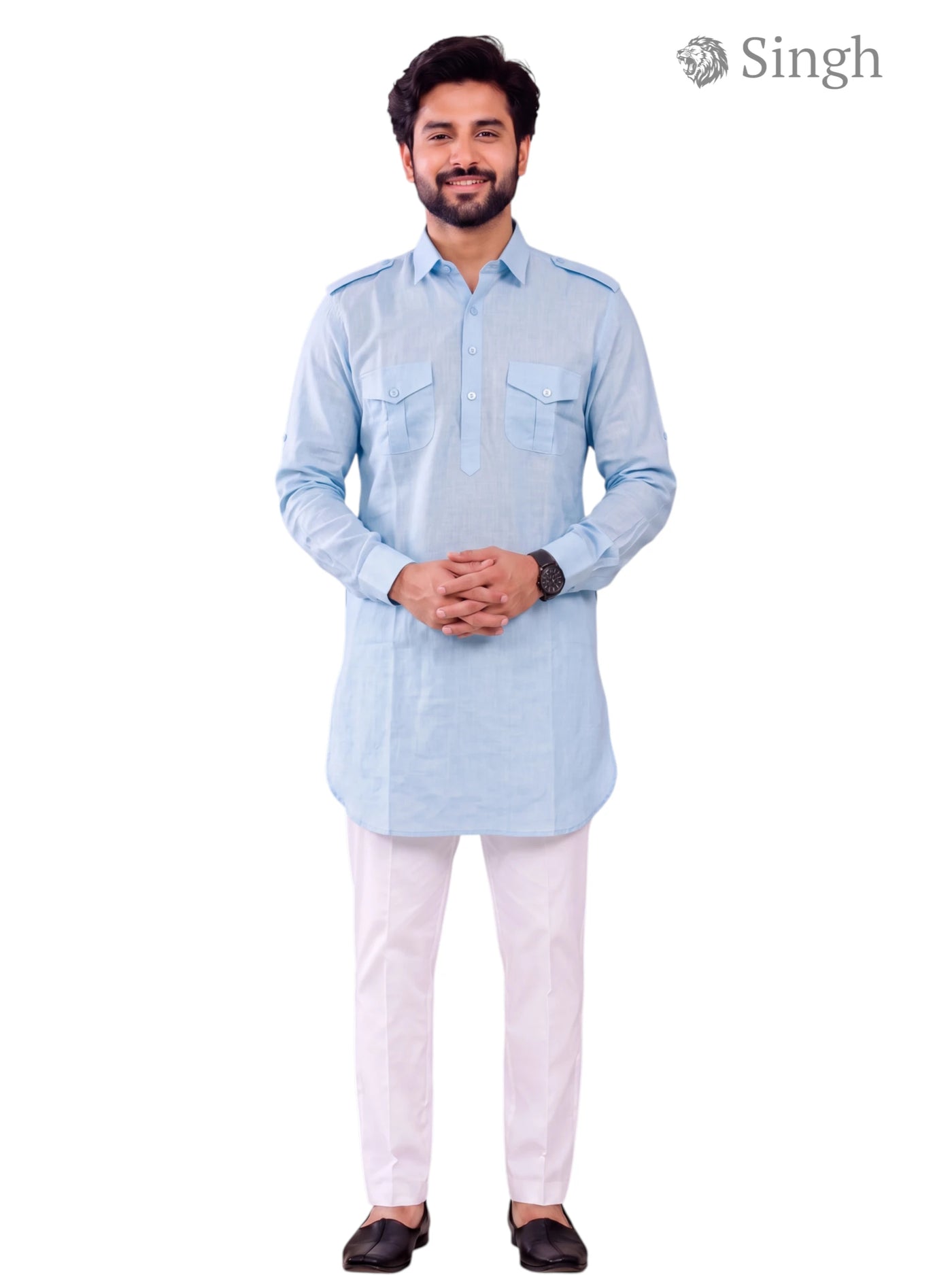 Singh JK FULL-10-102-3 Men's Kurta for Royal Occasions