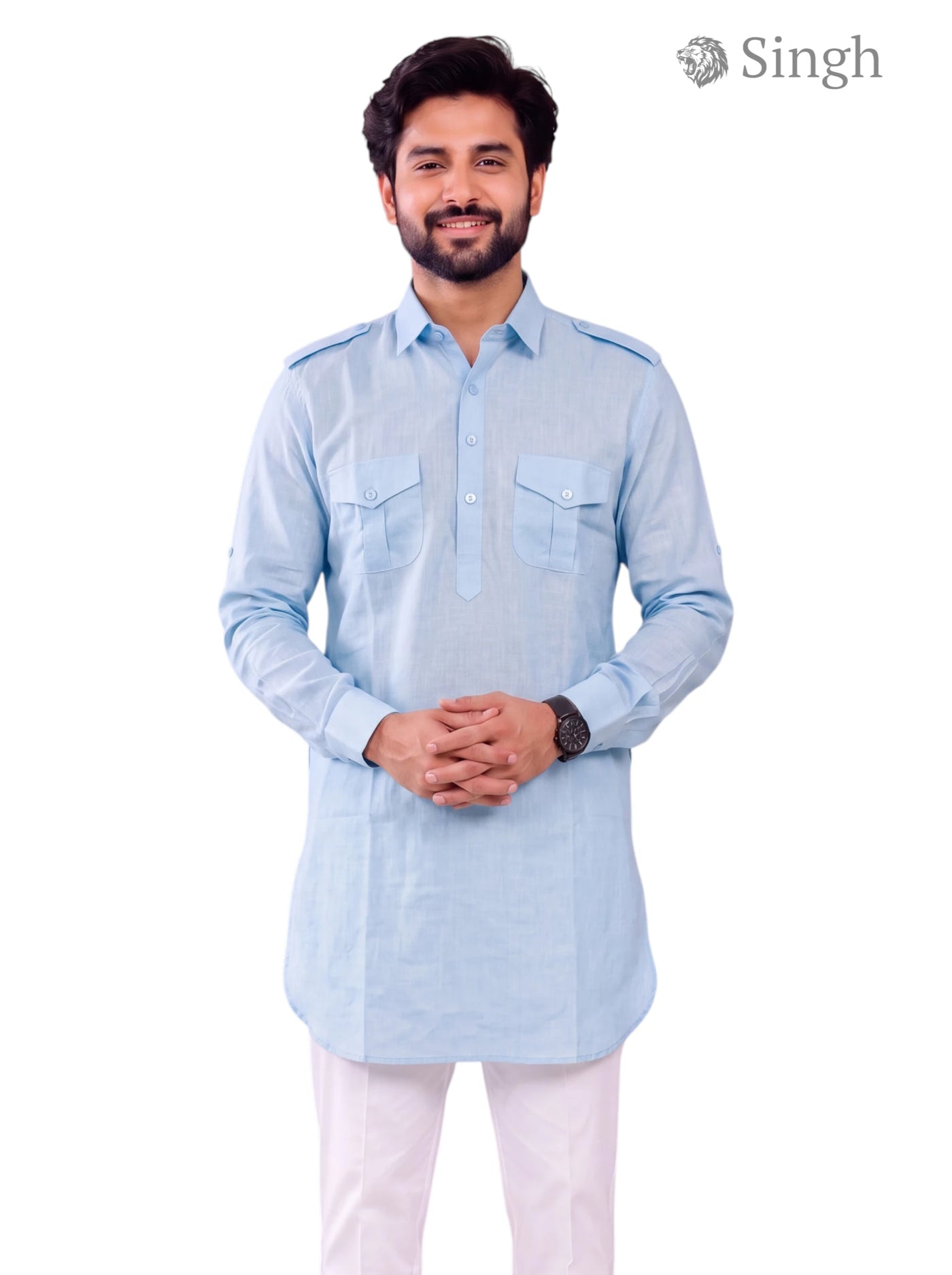 Singh JK FULL-10-102-3 Men's Kurta for Royal Occasions