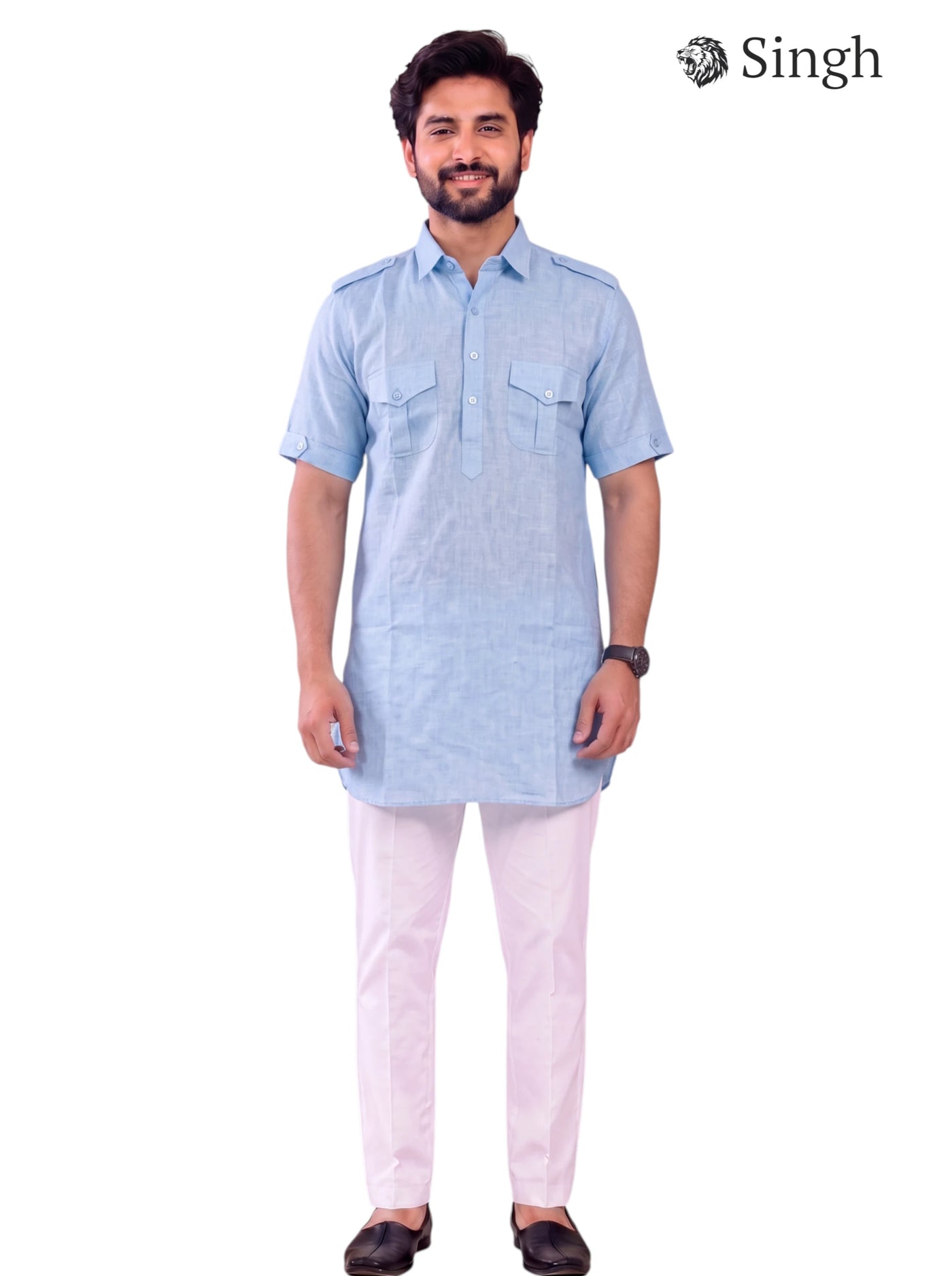 Singh JK HALF-10-101-3 Men's Kurta for Royal Occasions