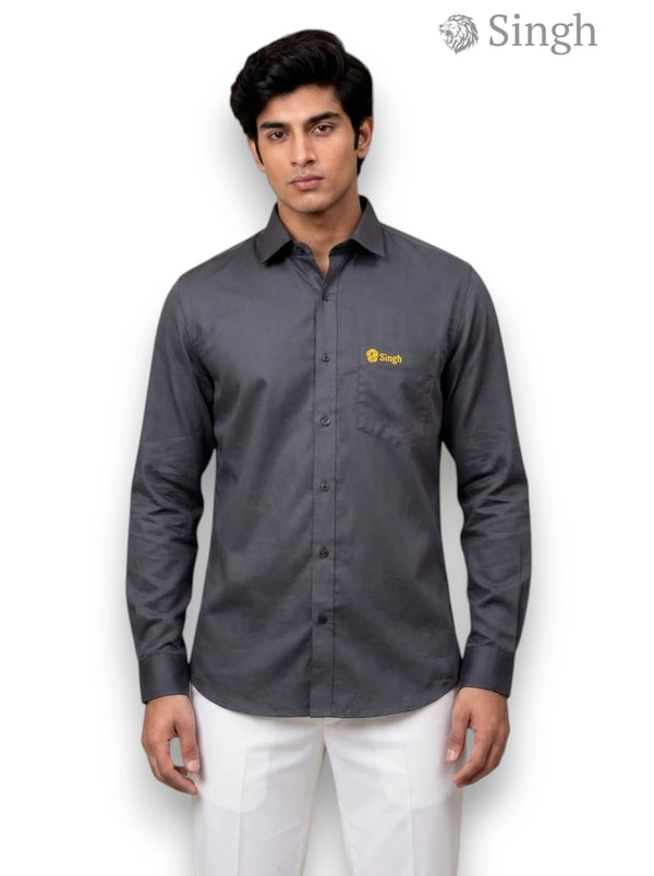 Singh Royal Lycra-5040 Mens Shirts: Regal Elegance for Weddings