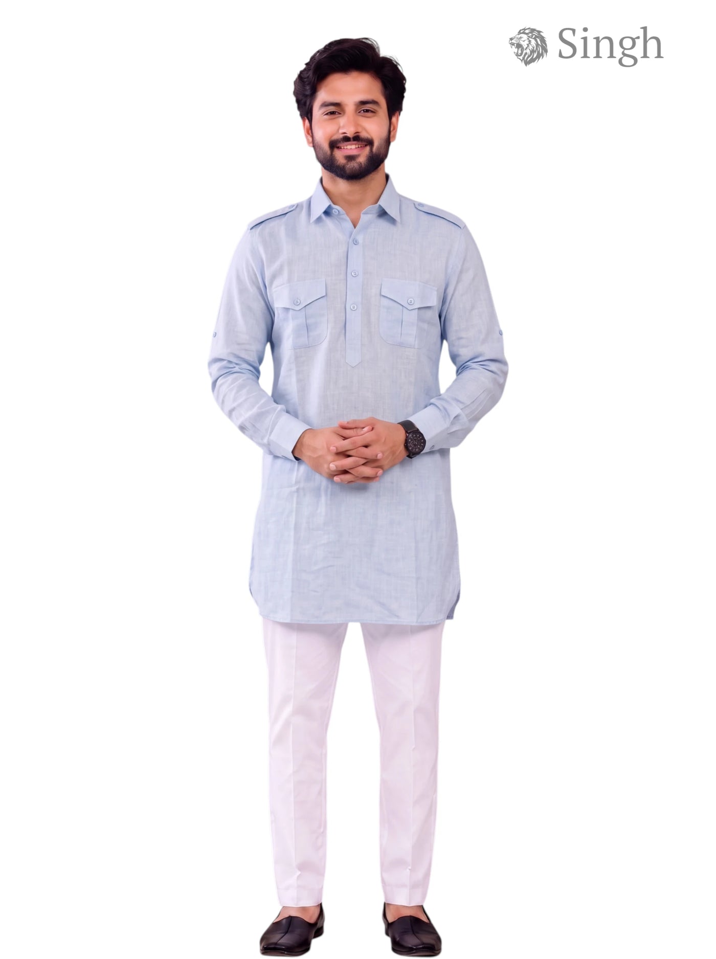 Singh JK FULL-10-102-3 Men's Kurta for Royal Occasions