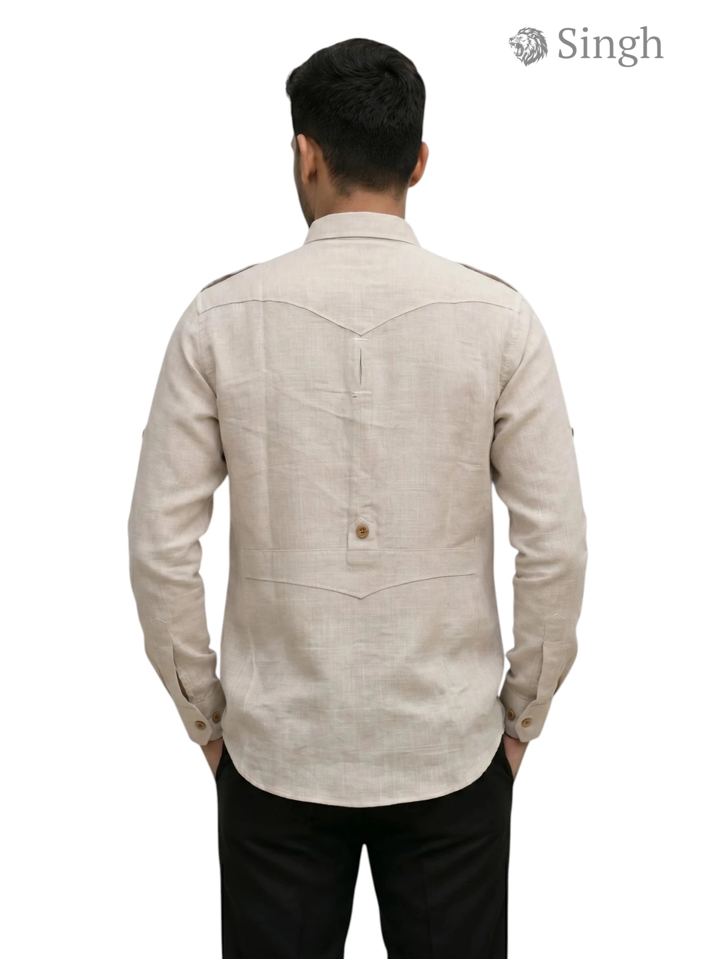SINGH Hunting Linen Cotton 4P-13-5019 Shirt - Regal Style